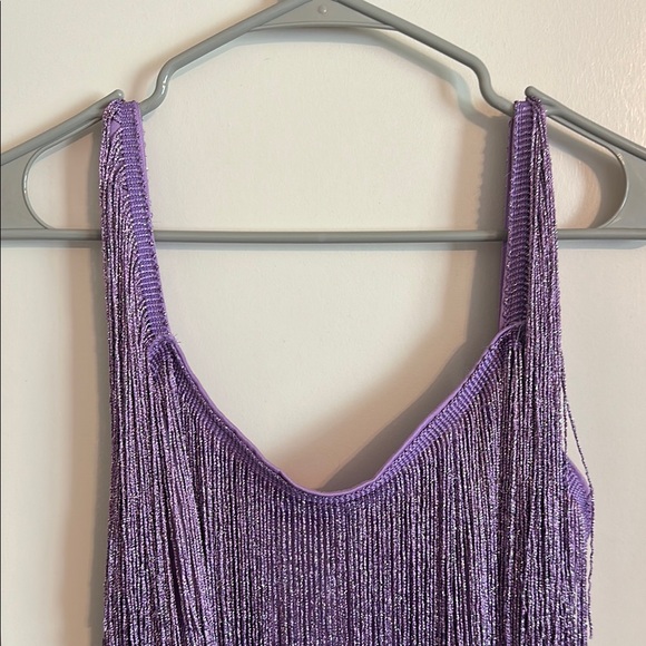 Amazon Purple Asymmetrical Sundress Sleeveless - Picture 3 of 6